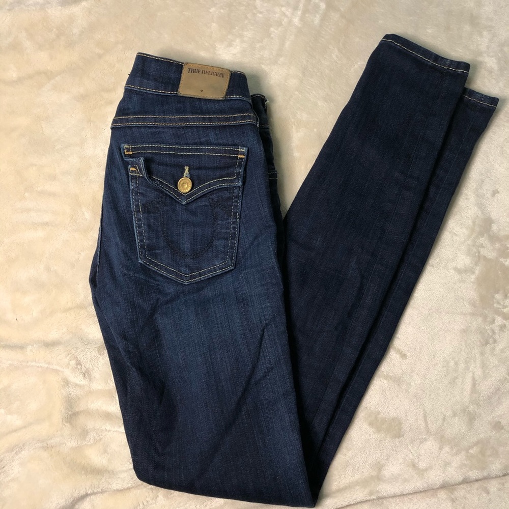 True Religion Casey low rise super skinny jeans